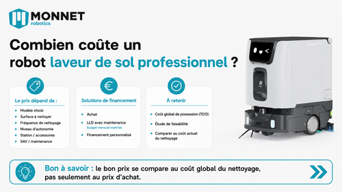 Combien co&ucirc;te un robot laveur de sol professionnel ?