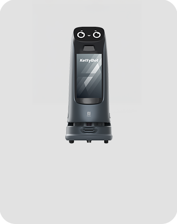 KettyBot Pro - Robot de livraison et de reception avec affichage publicitaire PUDU
