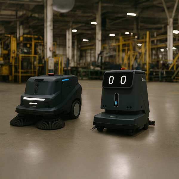 Robot de nettoyage industriel