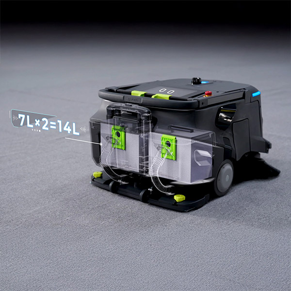 Capacité de collecte généreuse avec filtration haute performance Capacité de collecte généreuse avec filtration haute performance